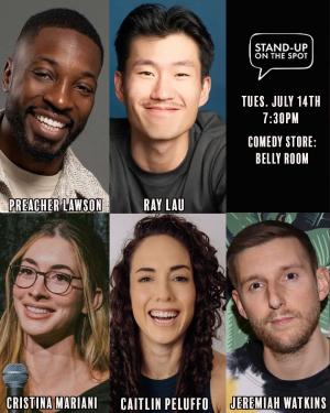 Stand-Up on the Spot with Preacher Lawson, Cristina Mariani, Ray Lau, Caitlin Peluffo, Jeremiah Watkins
