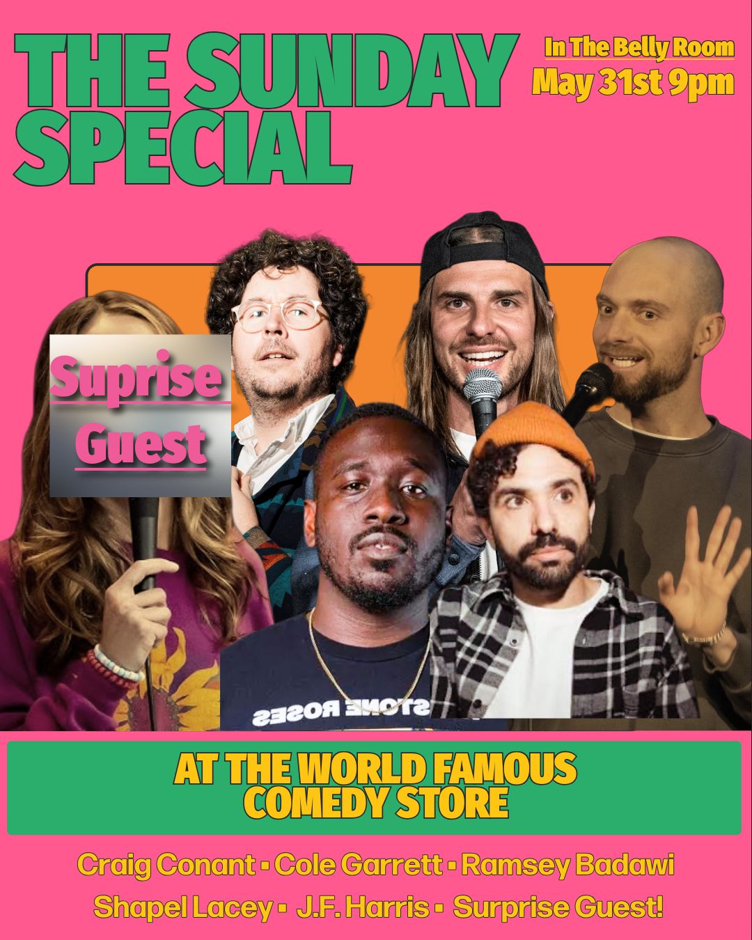 Flyer for The Sunday Special