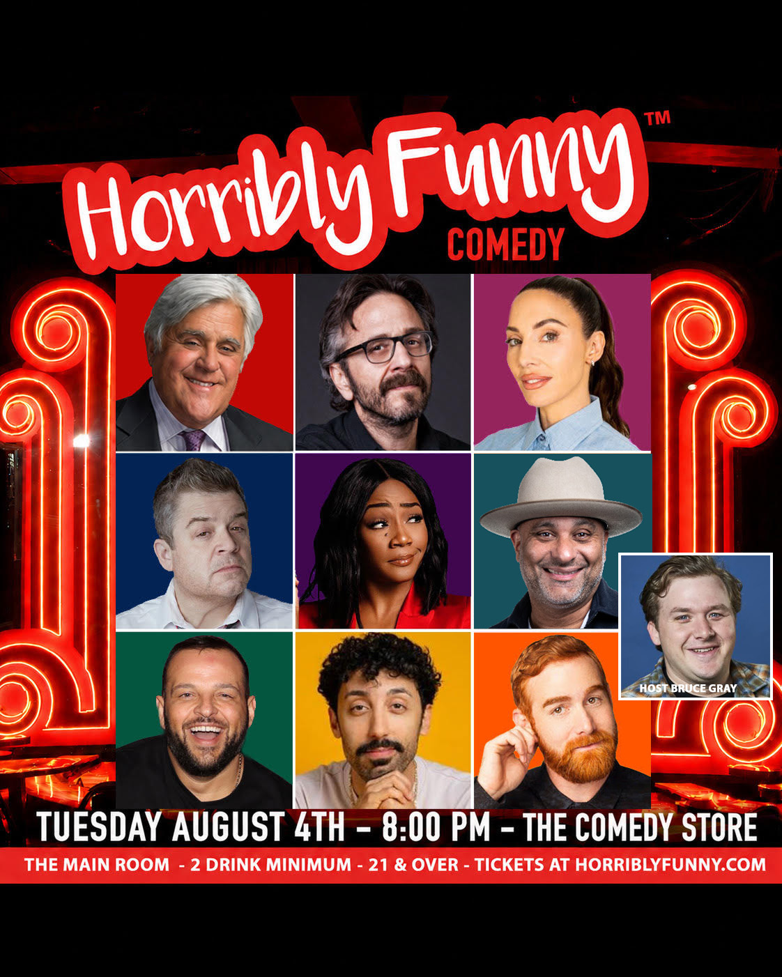 Flyer for Horribly Funny