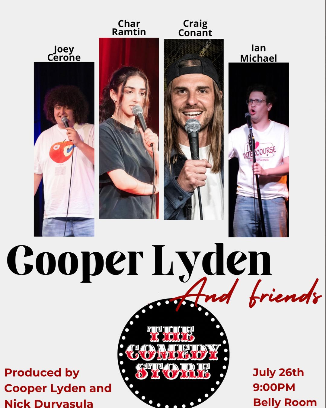 Flyer for Cooper Lyden and Friends