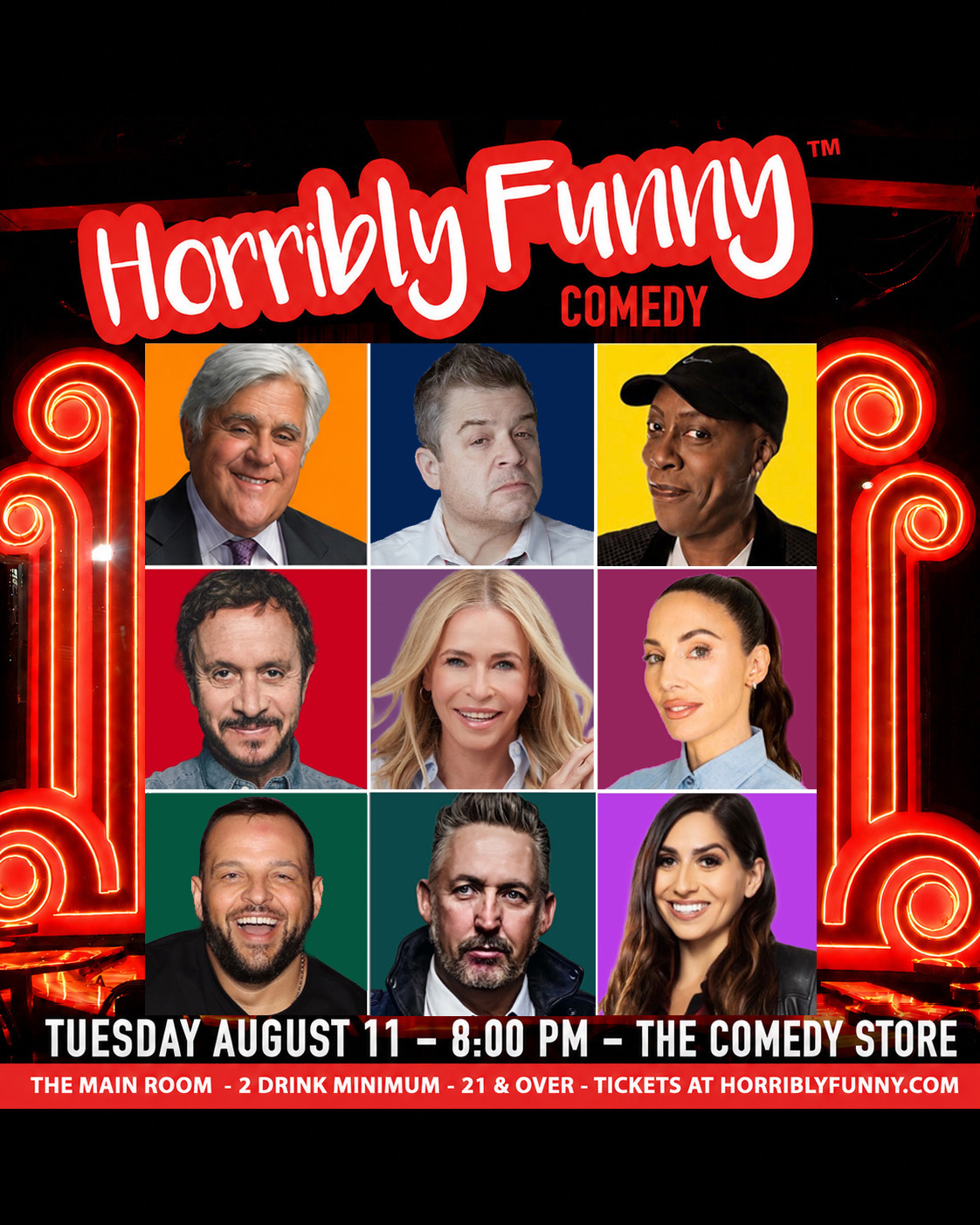 Flyer for Horribly Funny