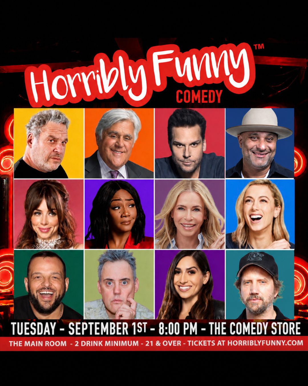 Flyer for Horribly Funny