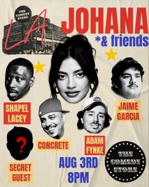 *Low Ticket Warning* Johana Coca & Friends - Jaime Garcia, Shapel Lacey, Concrete, Adam Fynke, Surprise Guest +more!