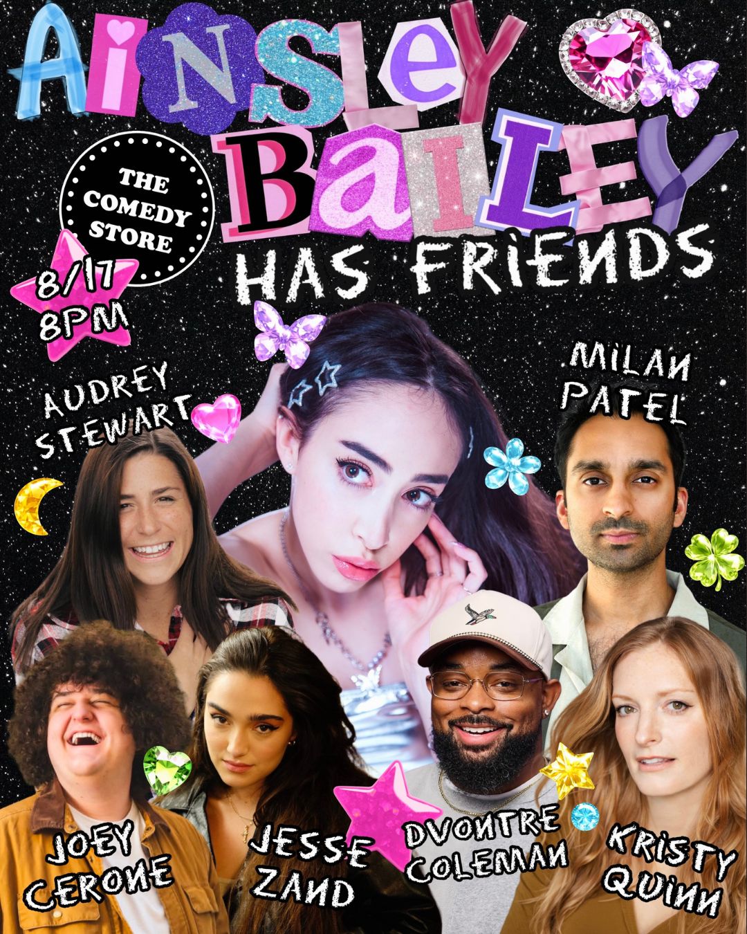 Flyer for Ainsley Bailey Has Friends