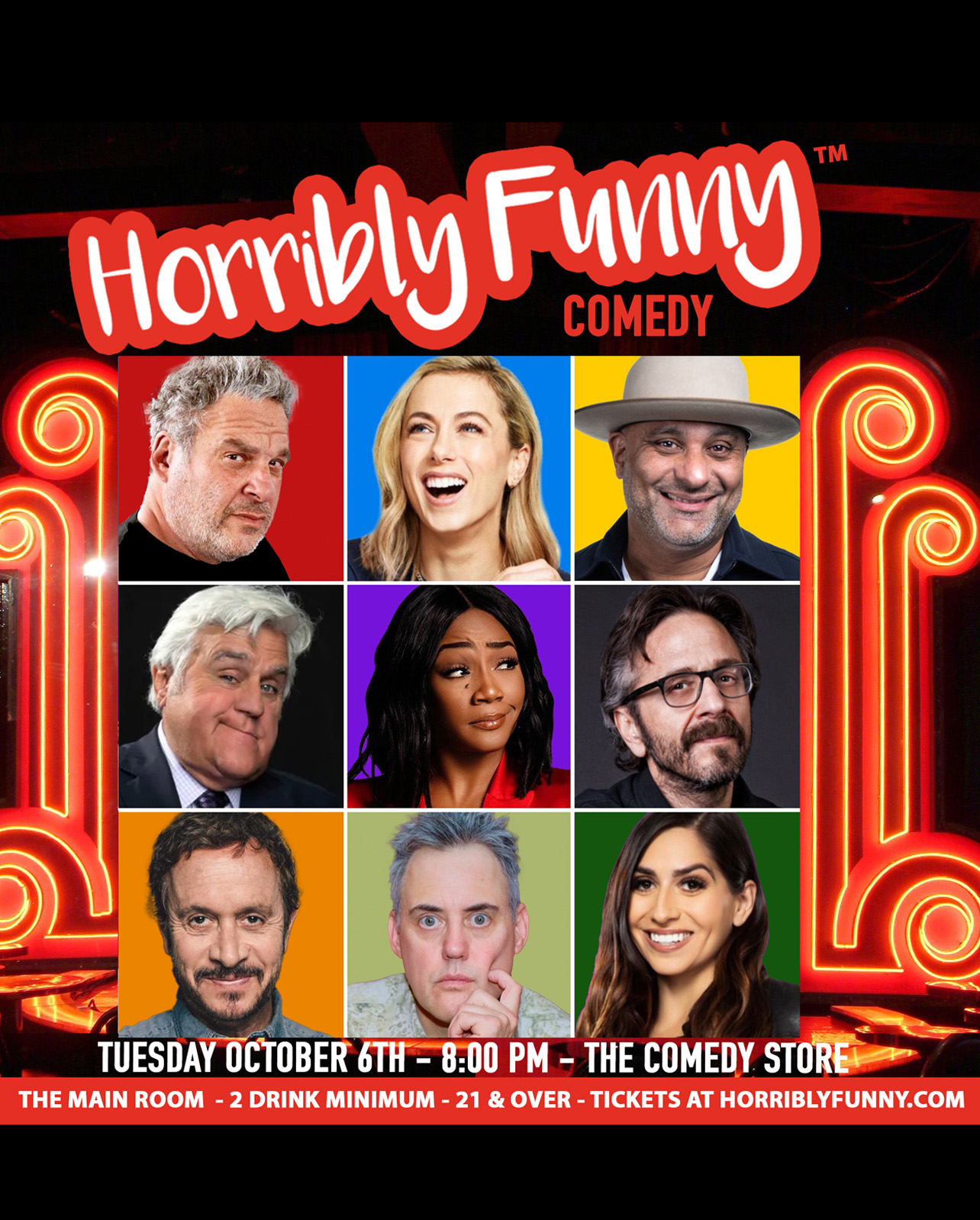 Flyer for Horribly Funny