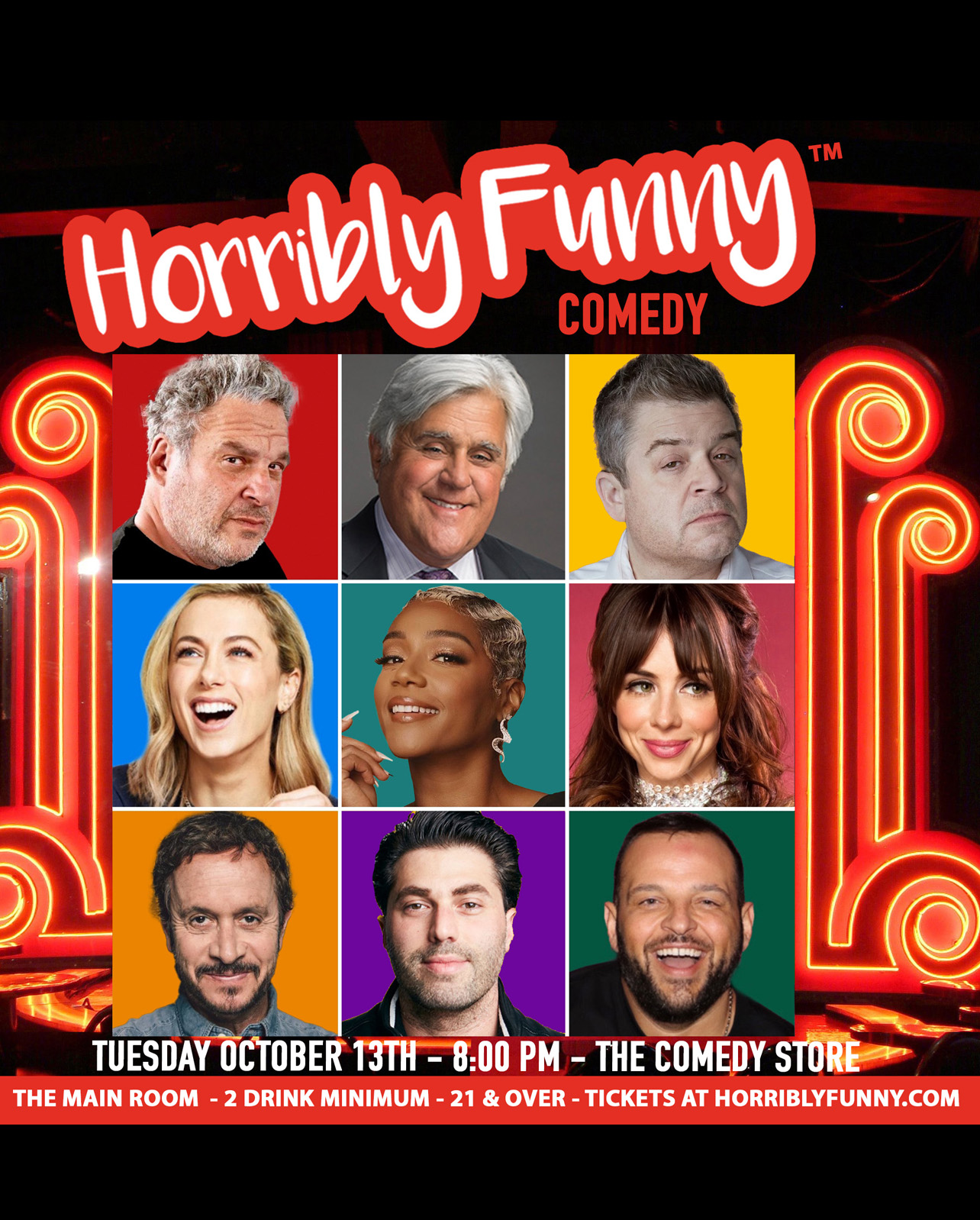 Flyer for Horribly Funny