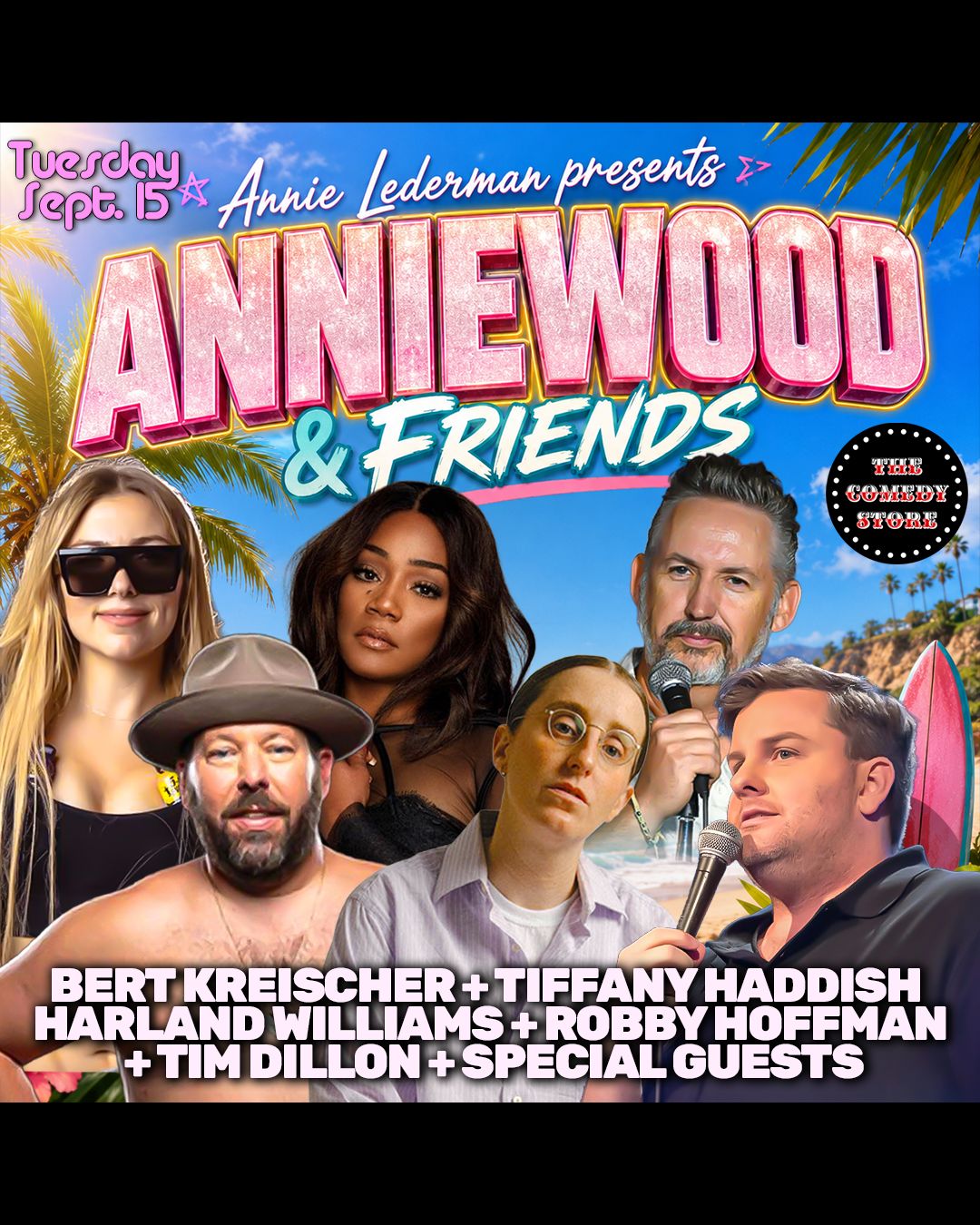 Flyer for Anniewood & Friends with Annie Lederman