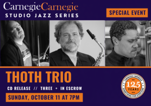 Toth Trio CD Release - Studio Jazz Special Event