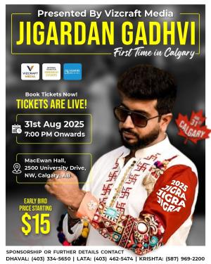 Vhalam Navratri 2025 With Jigardan Gadhavi in Calgary