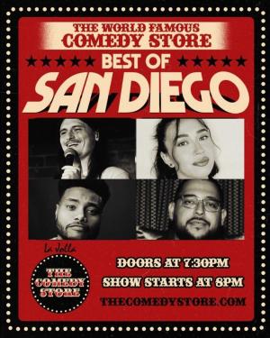 The Best of San Diego THURSDAY 8PM - Connor Castello, Lucey Love, James Hancock III, Rui Montilla +more!