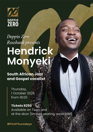 Jazz evening at Doppio Zero with Hendrick Monyeki