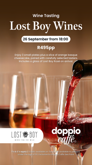 Doppio Caff&egrave; Seapoint Wine Tasting with Lost Boy Wines
