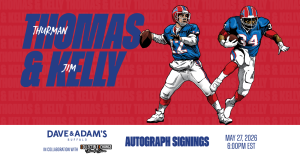 Jim Kelly & Thurman Thomas Dual Autograph Signing