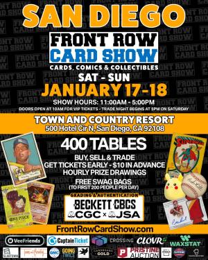 Front Row Card Show San Diego 2026 Jan 17-18
