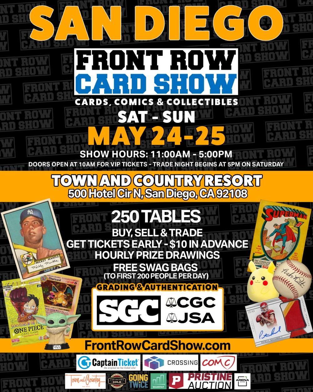 Tickets for Front Row Card Show San Diego 2025 May 24-25 in San Diego
