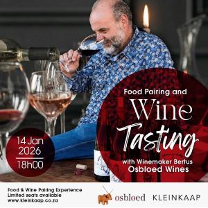Food Tasting & Wine Pairing at Kleinkaap | 14 January 2025
