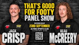Collingwood's Crisp & McCreery Sept 23rd