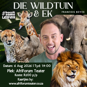 Francois Boyce &ndash; Die wildtuin en ek