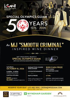 Special Olympics Guam 50th Anniversary Wine Dinner