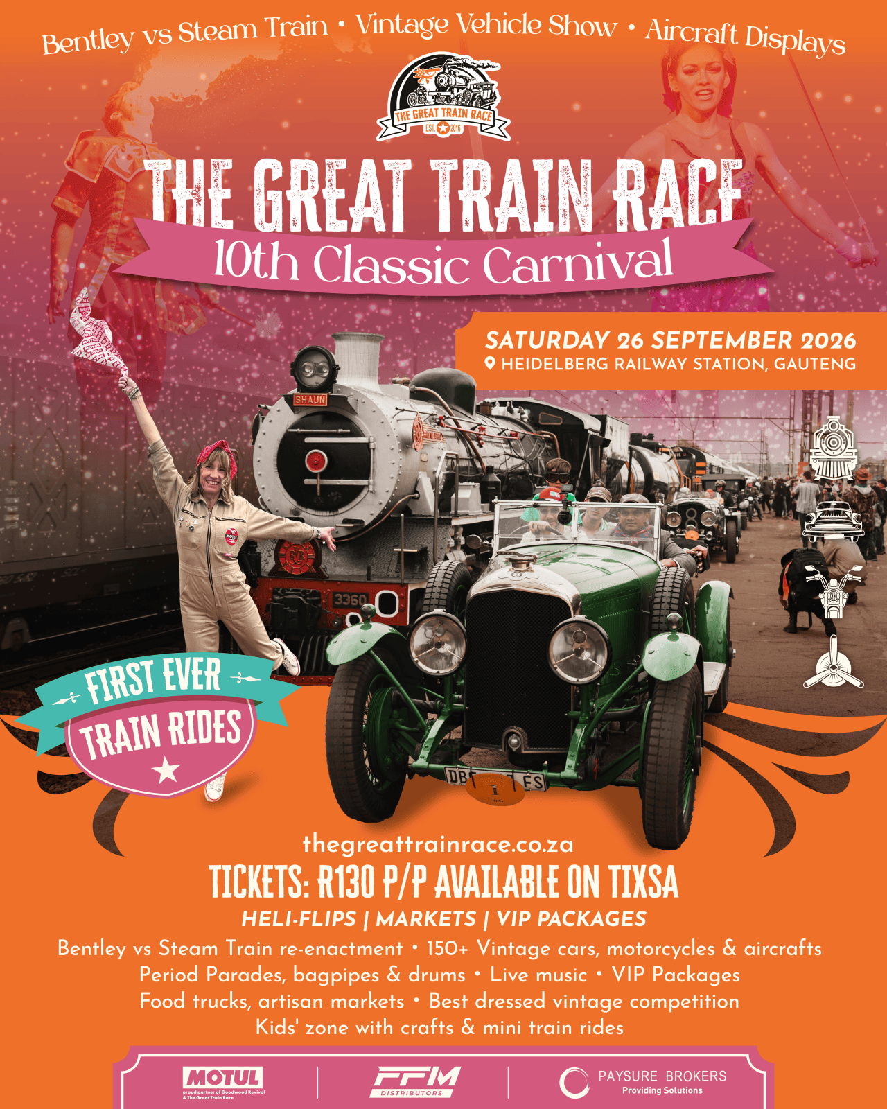 The Great Train Race 2026: The 10th Classic Carnival