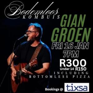 Live Music with Gian Groen at Bodemloos Kombuis