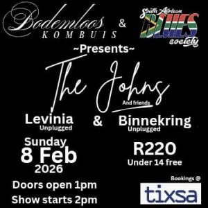 Bodemloos Kombuis and the SA Blues Society presents The Johns and friends