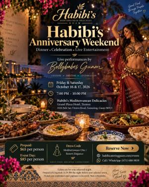 Habibis Anniversary Oct 16 2026