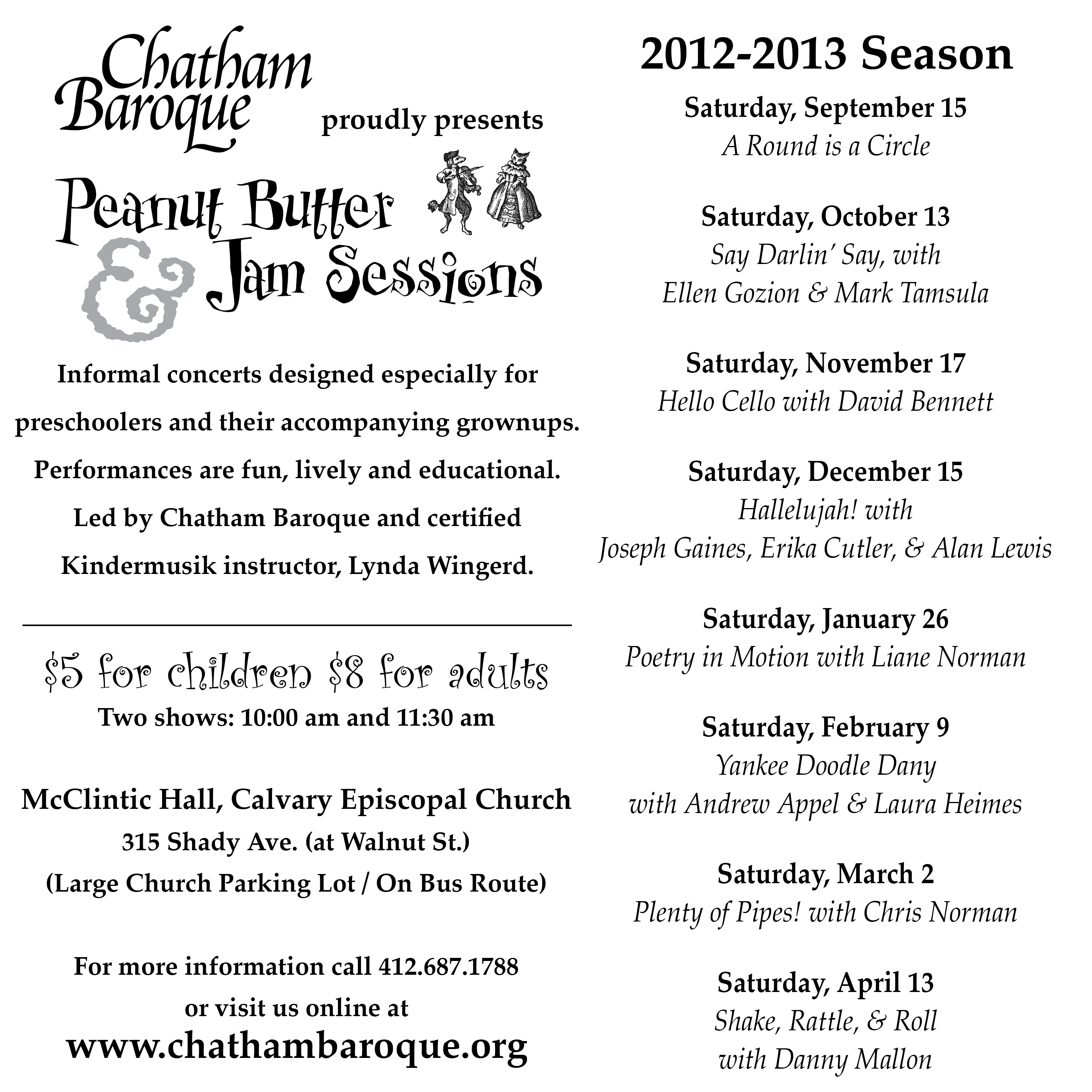 Tickets for Peanut Butter and Jam in Pittsburgh from ShowClix