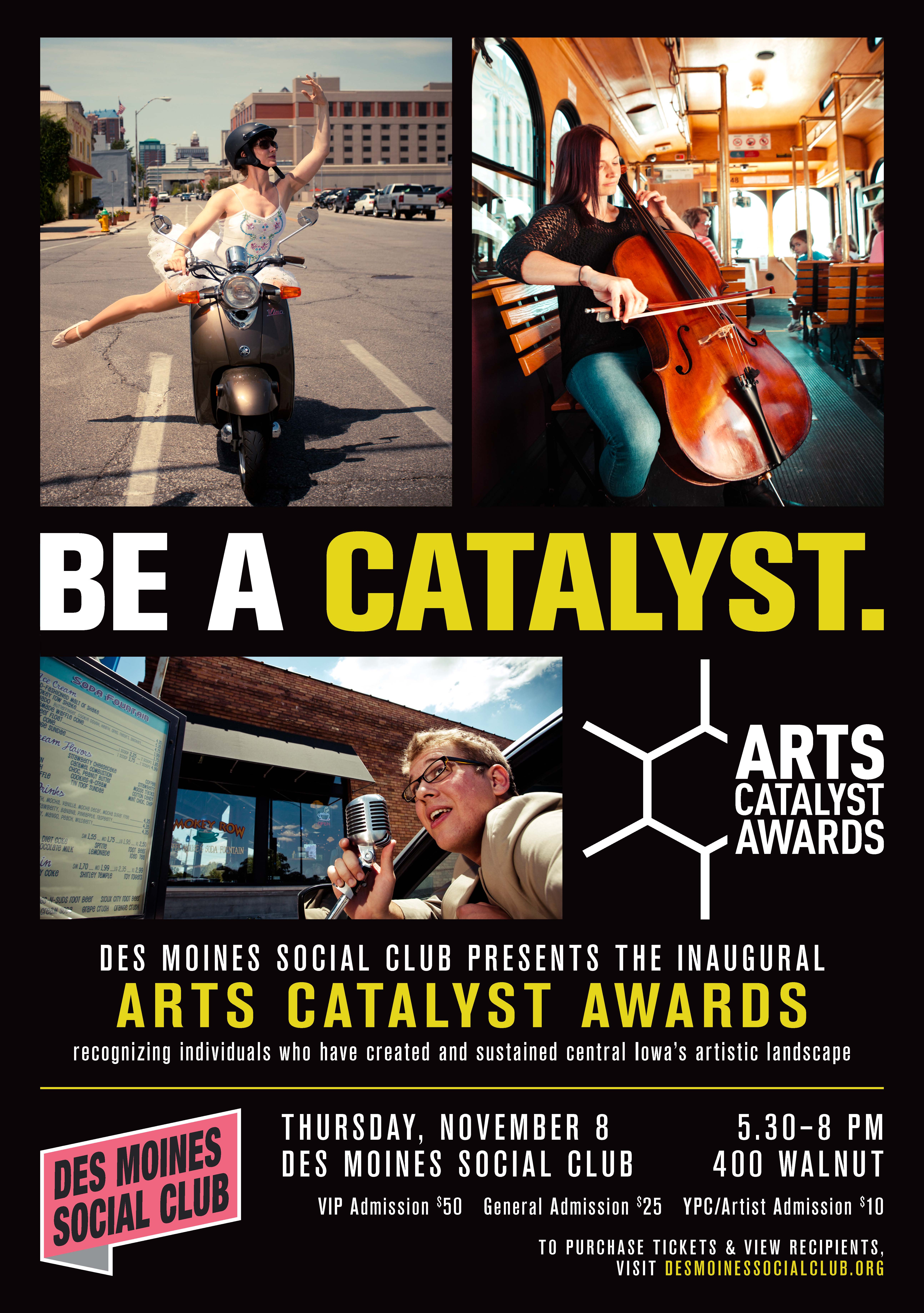 Tickets for Arts Catalyst Awards in Des Moines from MIDWESTIX