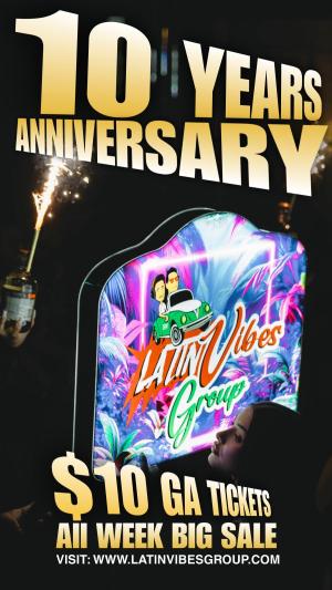 10 YEAR ANNIVERSARY SPECIAL TICKET SALE 