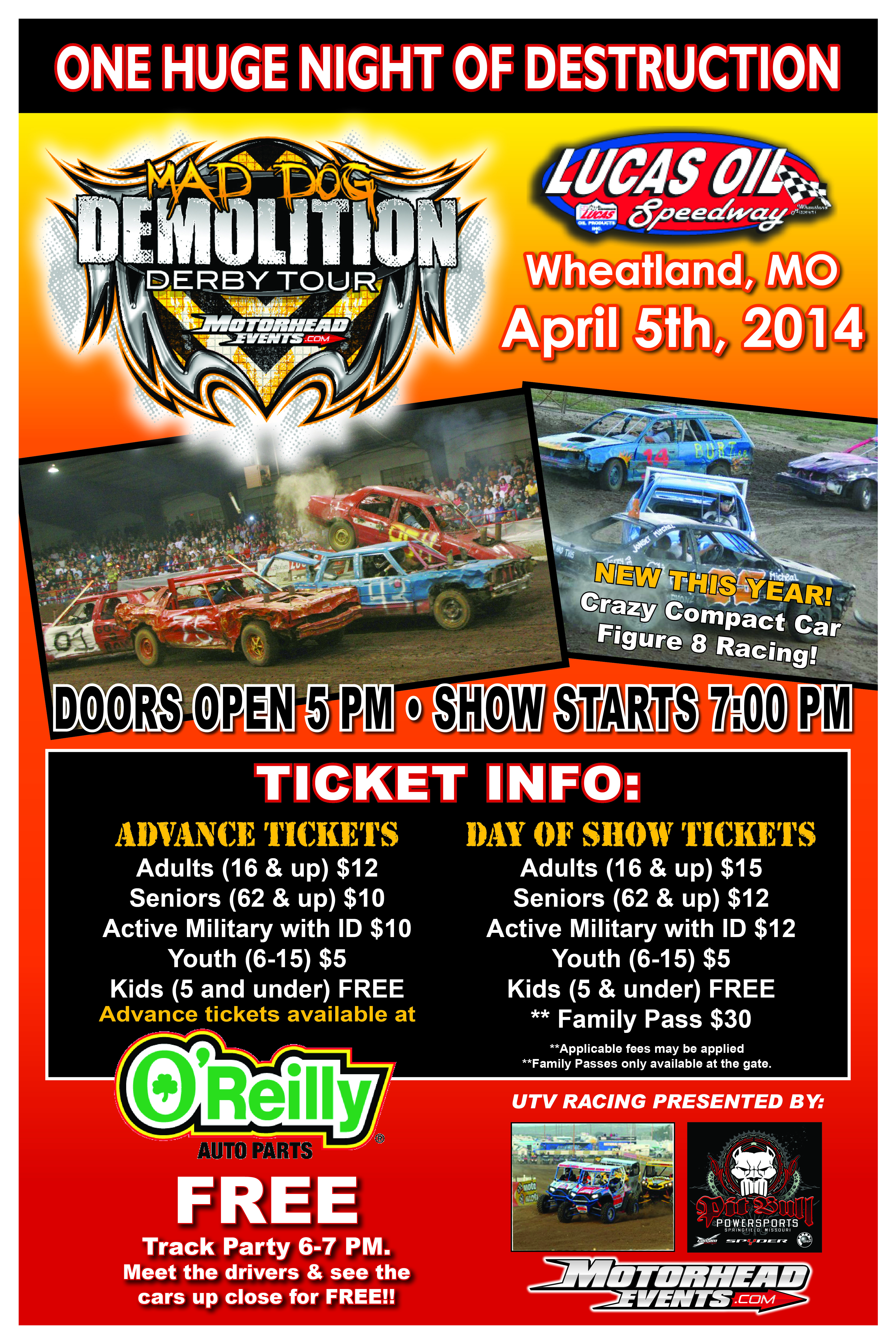 tickets for mad dog demolition derby in wheatland from showclix demolition derby flyer