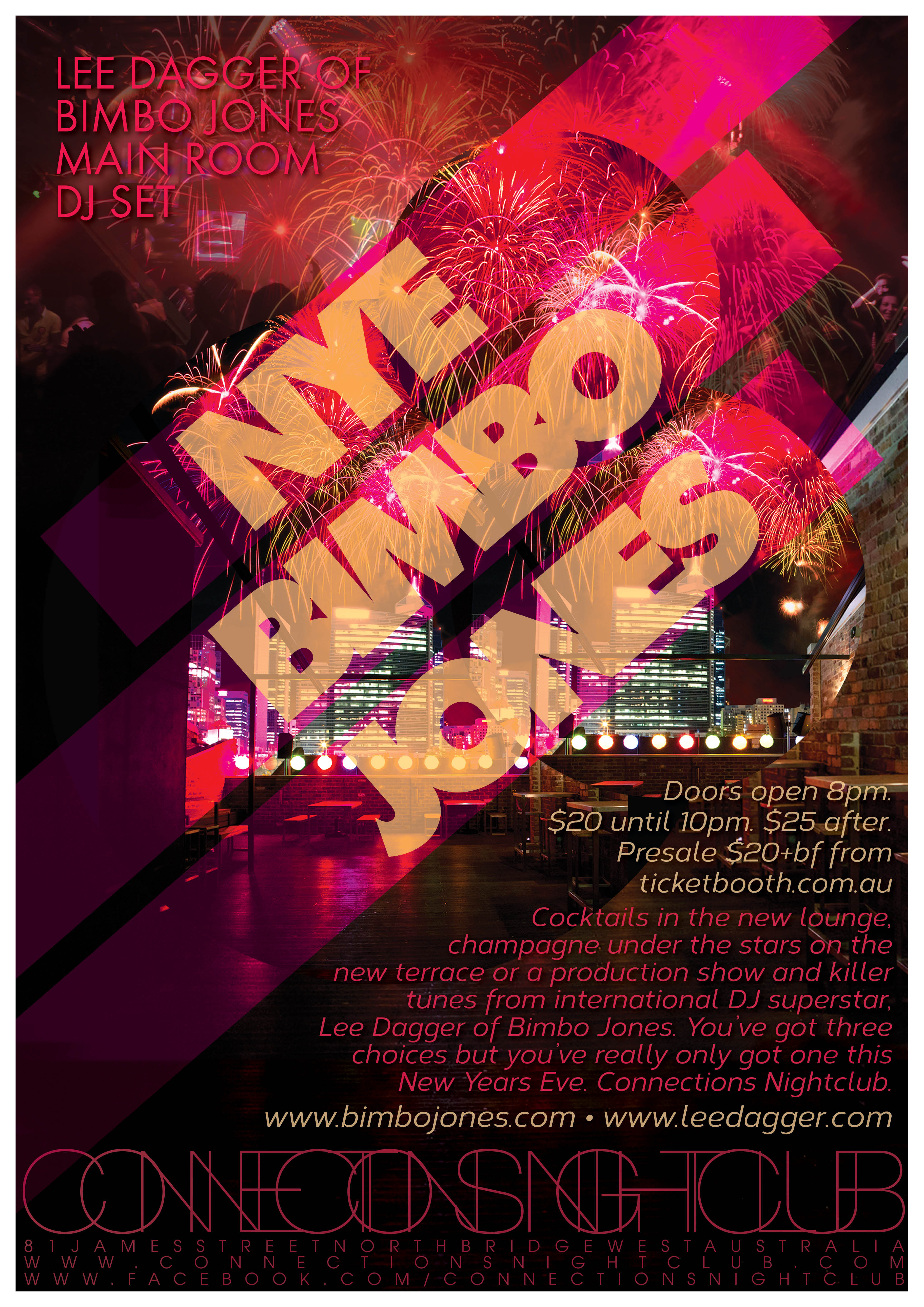 Tickets for NYE with Bimbo Jones in Northbridge from Ticketbooth