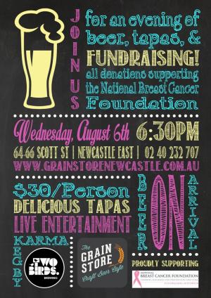 Two Birds - Beers & Bites (Fundraiser for NBCF)