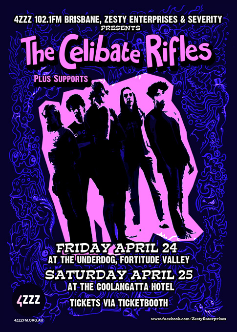Tickets for 4ZZZ presents THE CELIBATE RIFLES at The Underdog in