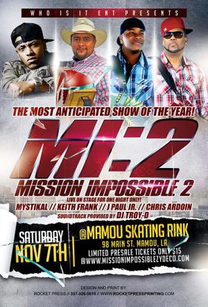 mission impossible   mamou  showclix