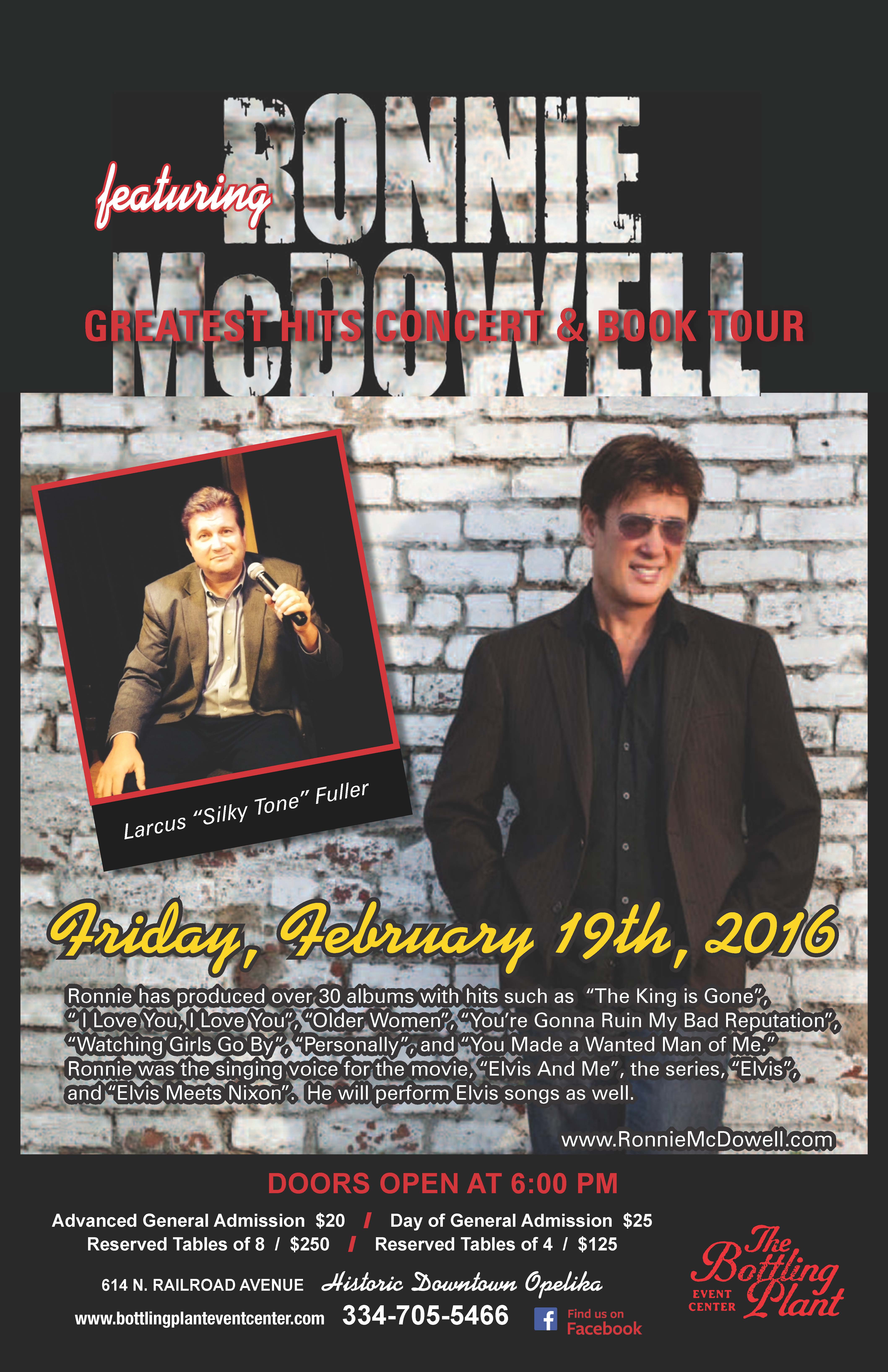 Tickets for Ronnie McDowdell Concert & Book Tour in Opelika from ShowClix Tickets for Ronnie McDowdell Concert & Book Tour in Opelika from ShowClix