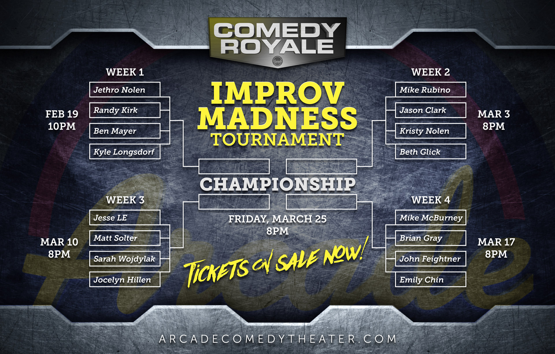 Tickets for Comedy Royale Improv Madness Tournament Pass in Pittsburgh from ShowClix