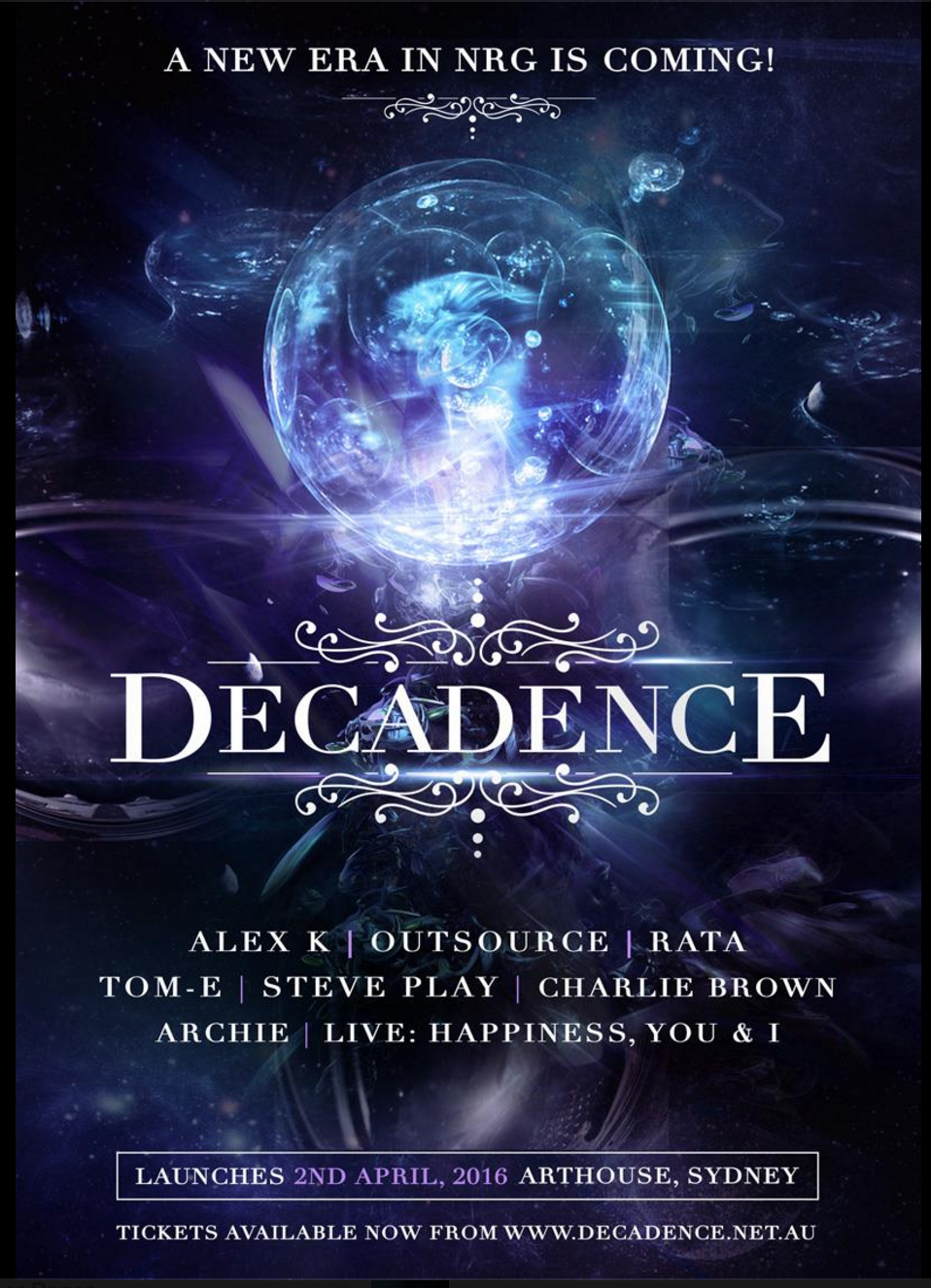 Tickets for Decadence A New Era In NRG in Sydney from Ticketbooth