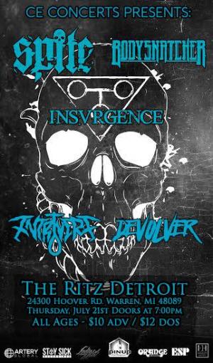 SPITE | Bodysnatcher at The Ritz Detroit 7/21