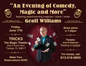 Magic and Comedy with Geoff Williams