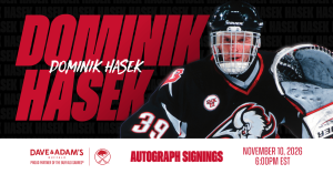 Dominik Hasek Autograph Signing