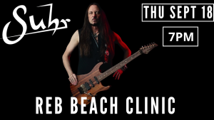 Suhr Guitars Reb Beach Clinic