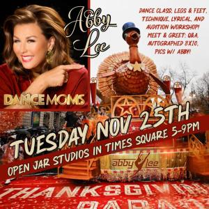 Abby Lee in Times Square NYC November 25