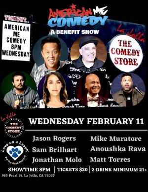 American Me Comedy Presents a Benefit for Love on a Leash