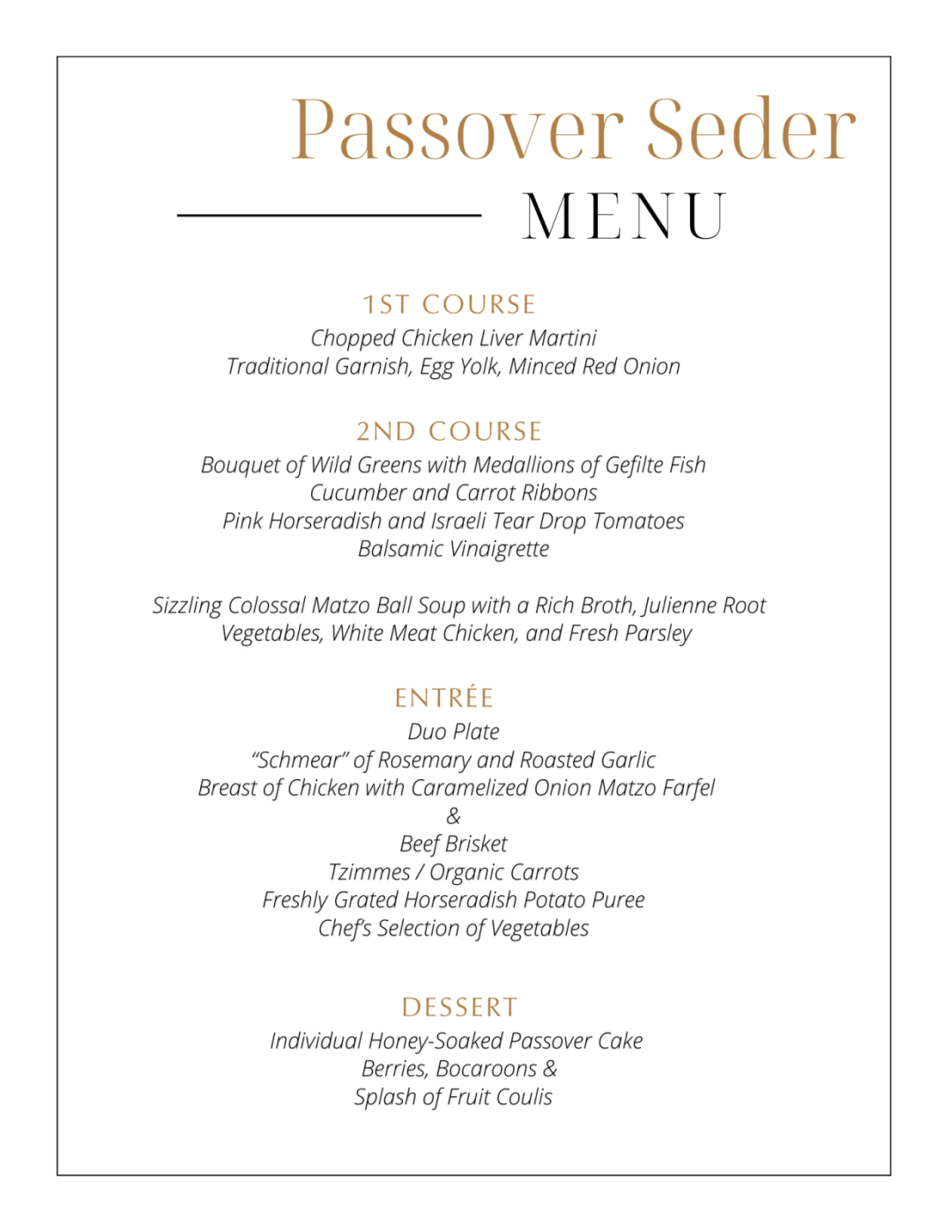 Tickets for Passover Service & Seder Resort Guests in Boca Raton from