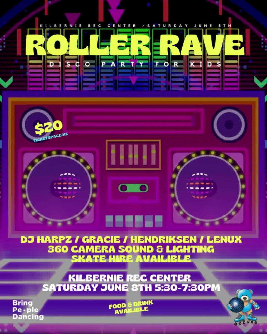 The Roller Rave | For the Kids in Wellington - Checkout