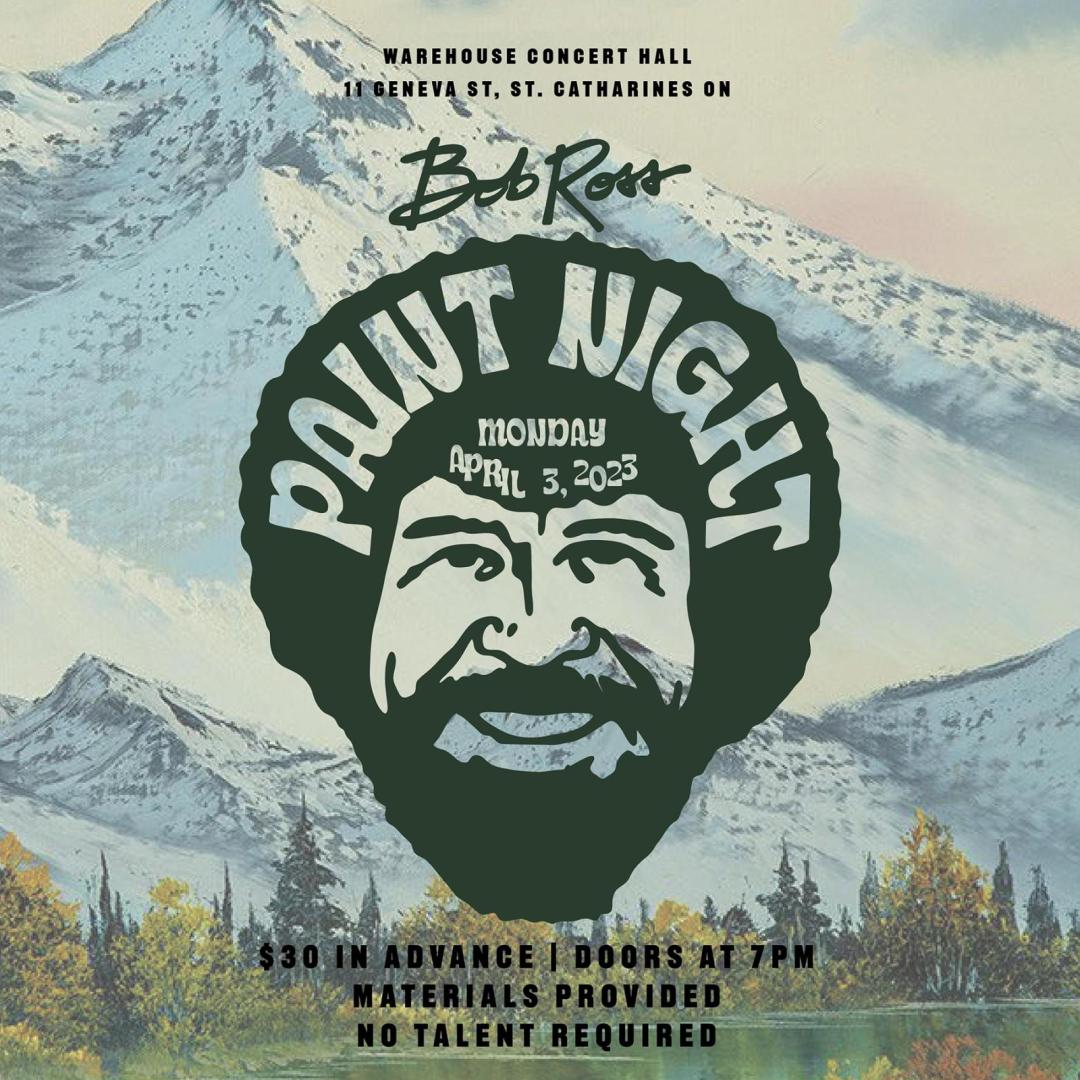 Tickets for Bob Ross Paint Night in St. Catharines from IndoorShoes Events
