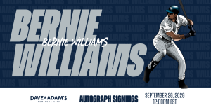 Bernie Williams Autograph Signing
